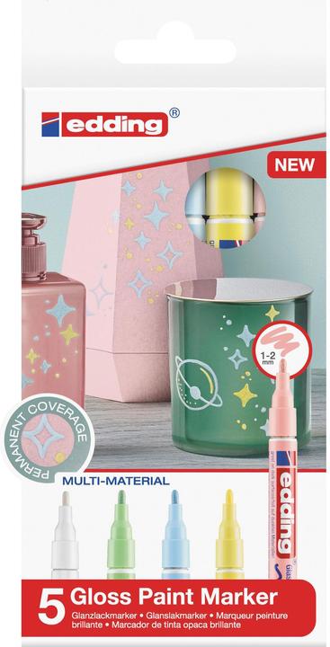 Produktbild Edding 751 - Lackmarker (Multicolor, 1 mm, 5 x)