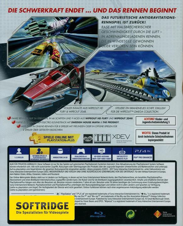Produktbild Sony WipEout Omega Collection (PS4, Multilingual)