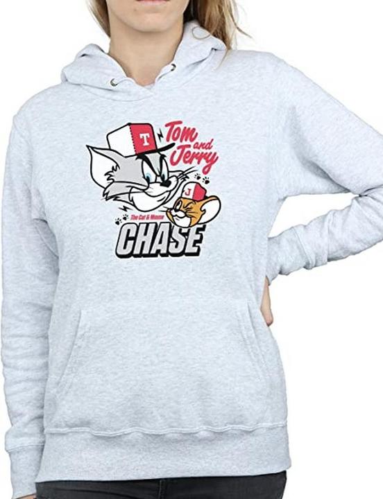 Immagine prodotto Tom & Jerry Donna/Ladies Gatto e topo Chase Heather Felpa con cappuccio (M)