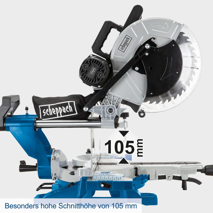 Produktbild Scheppach HM140L Kappzugsäge 230-240V 50Hz 2000W - 305mm