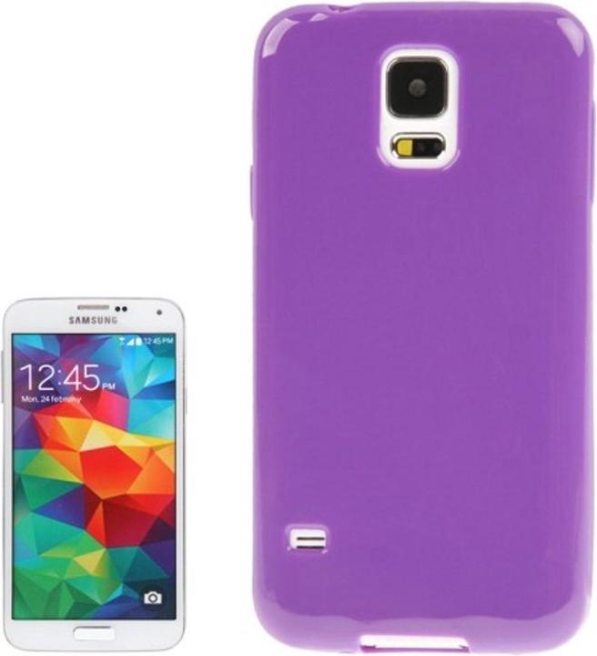 Produktbild König Design Schutzhülle TPU Case für Handy Samsung Galaxy S5 / S5 Neo Lila / Violett (Samsung Galaxy S5, Samsung Galaxy S5 Neo)