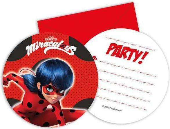 Image du produit Procos Invitation Miraculous Ladybug (6 pcs)