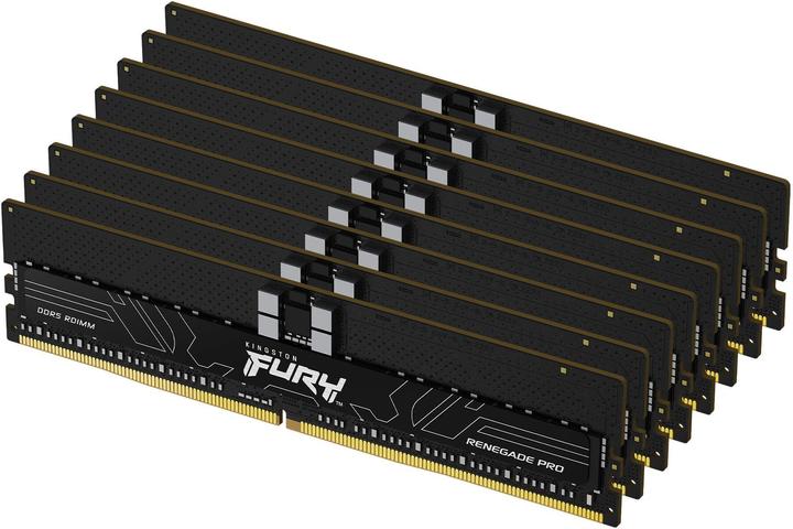 Produktbild Kingston Fury Renegade Pro EXPO 128GB Kit (8 x 16GB), DDR5, 6000MT/s, CL32, Overclockable, ECC, AMD EXPO, RDI (8 x 16GB, 6000 MHz, DDR5-RAM, DIMM)