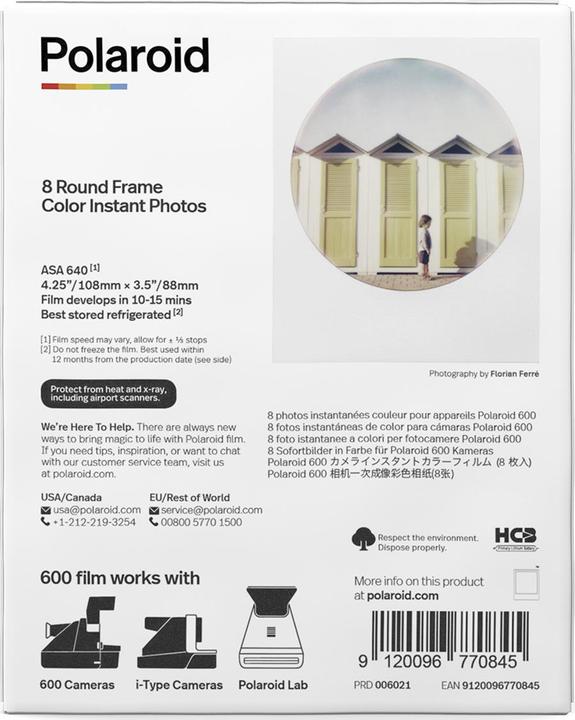 Produktbild Polaroid Color Round Frame (Polaroid 600)