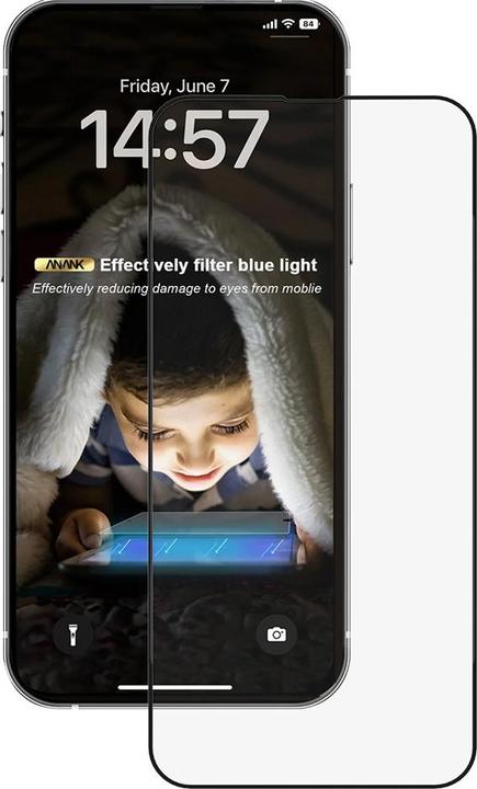 Image du produit Anank 2.5D Transparentes EyeSafe Edition - Anti-Blaulicht Panzerglas für iPhone 16 (1 pièce(s), Apple iPhone 16)