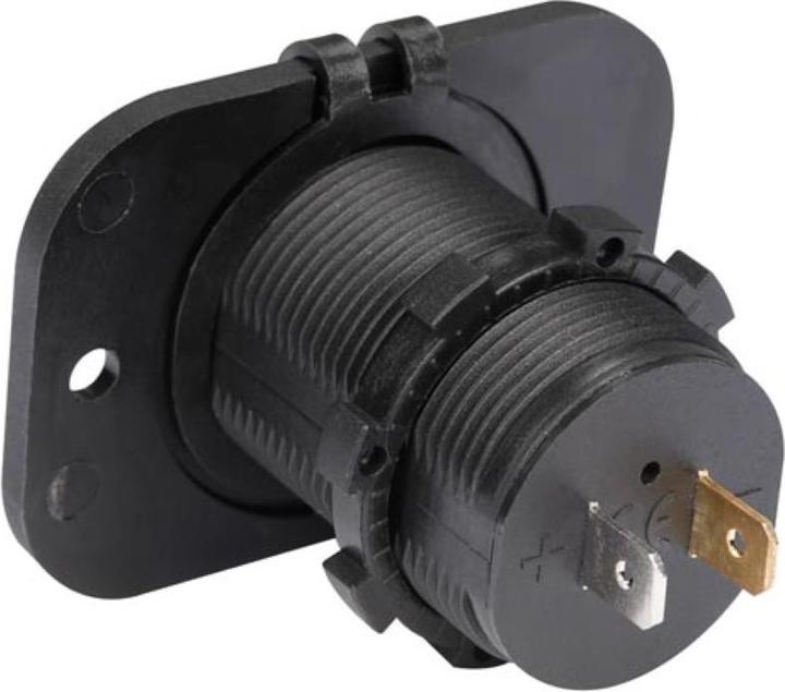 Actual product image Velleman FLUSH MOUNT USB CAR CHARGER (12-24 VDC IN,2 x 5 V OUT)
