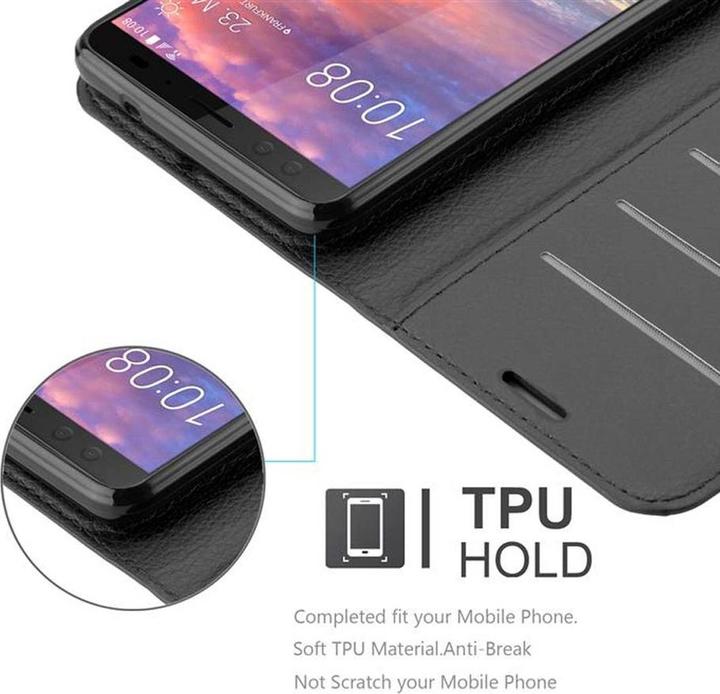 Actual product image Cadorabo Book with stand function cover (HTC U12+)