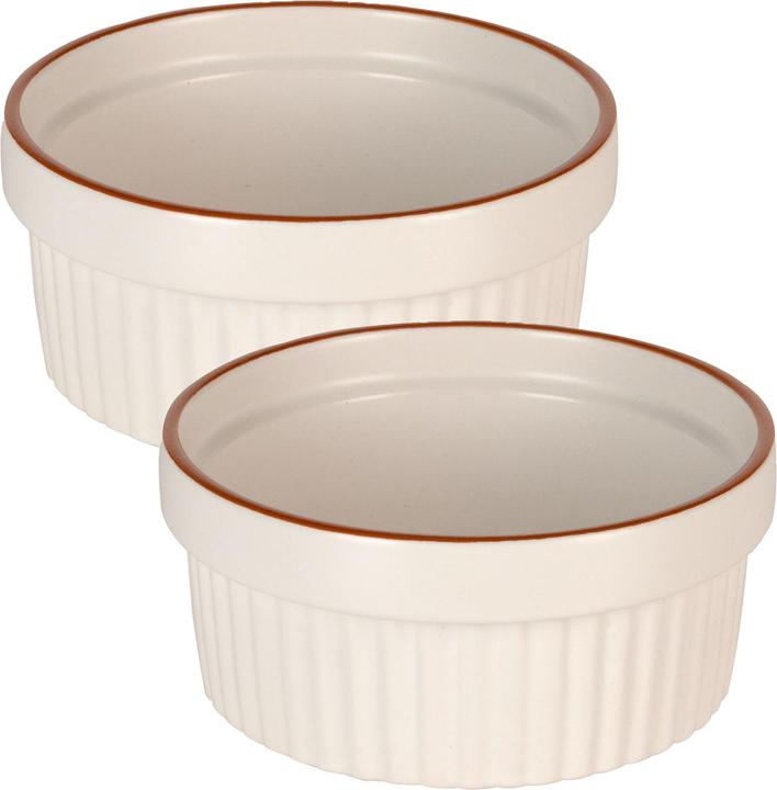 Actual product image Casativo Soufflé moulds, beige, set of 2, 290 ml
