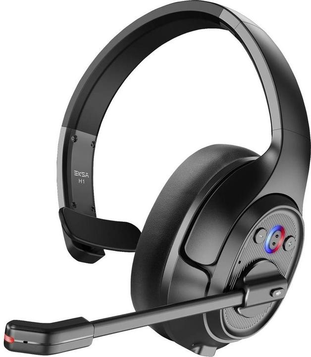 Produktbild Eksa H1 On Ear Kopfhörer Bluetooth®, Funk Schwarz Mikrofon-Rauschunterdrückung, Noise Cancelling (Kabellos, USB-C)