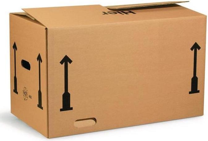 Produktbild Transpak Faltkarton Wellpappe zweiwellig L650xB350xH370 mm braun (10 x)