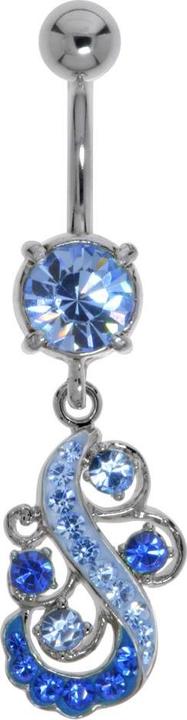 Produktbild Bijouteria Bauchpiercing (Chirurgenstahl 316L, Kristall, Messing rhodiniert, Zirkonia)
