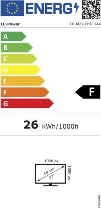 Energy Label LC-Power LC-M27-FHD-144 (1920 x 1080 pixels, 27")