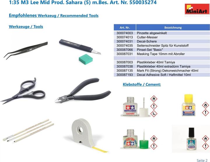 Immagine prodotto Mini art M3 Lee Mid Prod. Sahara con equipaggio