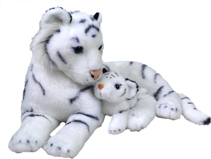 Produktbild Wild Republic Mom And Baby Tiger White (38 cm)