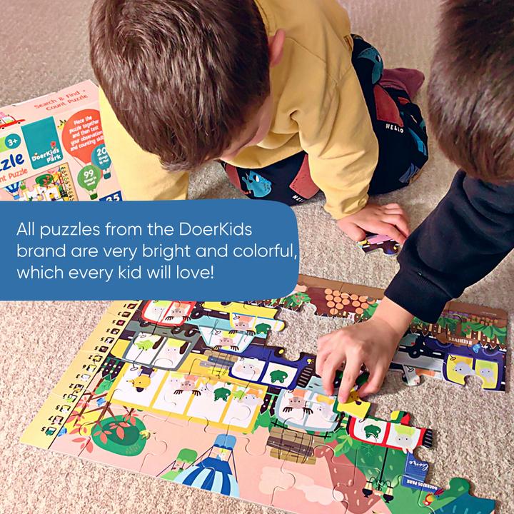 Produktbild DoerKids Suchen Finden & Zählen Parkplatz Bodenpuzzle (35 Teile)