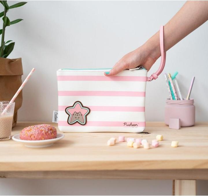 Image du produit Pusheen Pencil Case - Rose Collection Universal Cosmetic Bag (23 x 16.5 x 2.5 cm)
