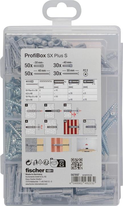 Actual product image Fischer Meister-Box SX Plus + S (160) NV (80 pcs.)