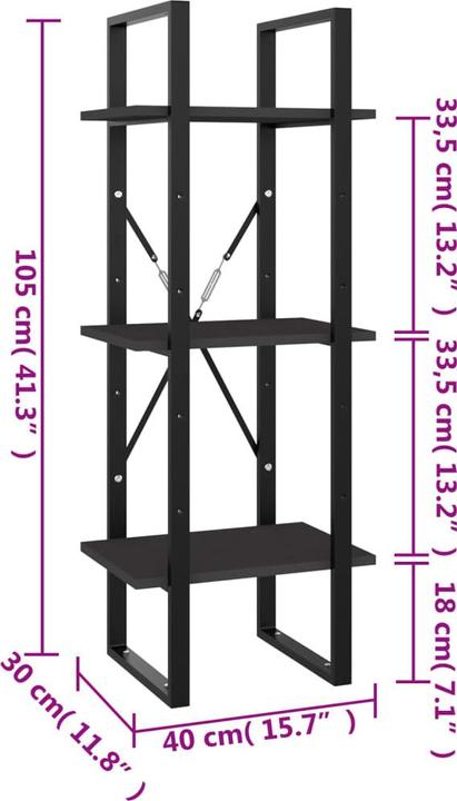 Immagine prodotto VidaXL Berenike (40 x 30 x 105 cm)