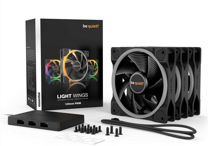 Actual product image be quiet! Light Wings (120 mm, 3 x)
