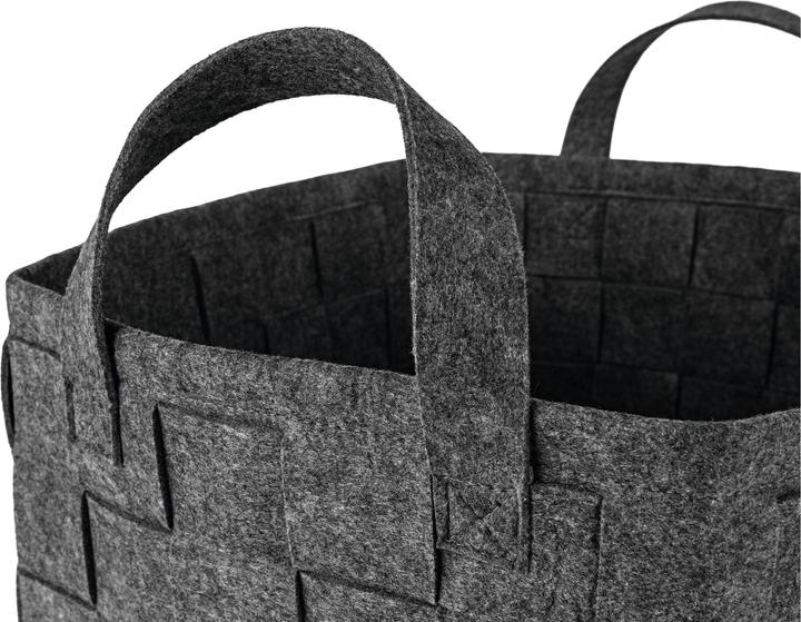 Produktbild N8werk Aufbewahrungskorb Filz 40 cm Dunkelgrau (1 x, 40 cm)