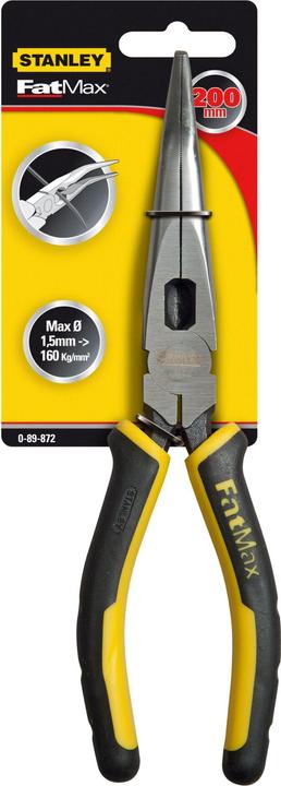 Actual product image Stanley Needle nose pliers Bent Fatmax (200 mm)