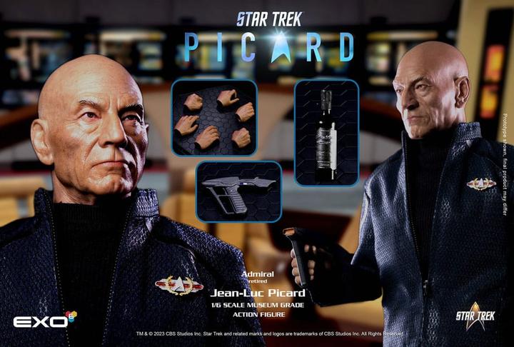 Actual product image Exo-6 Star Trek: Picard Action Figure 1/6 Jean-Luc Picard 28 cm