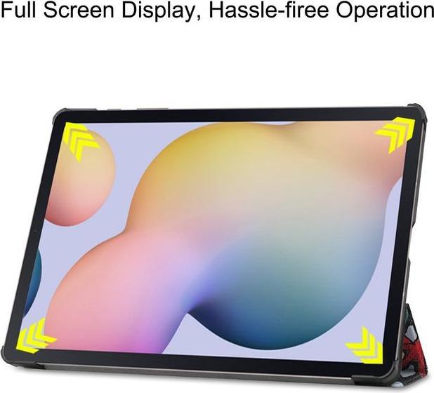 Produktbild MU Style Dreifach faltbare Hülle mit Muster (Galaxy Tab S7+)
