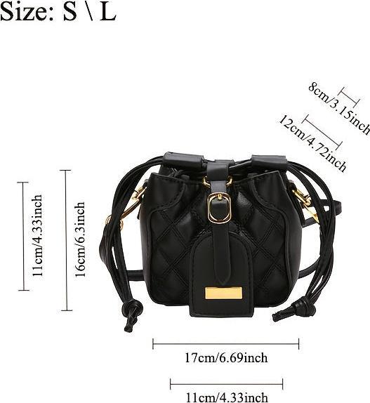 Produktbild Only-Bags.Store Schicke Mini Crossbody Bucket Bag - Kollektion Frühjahr/Sommer 2024, luxuriöse Textur