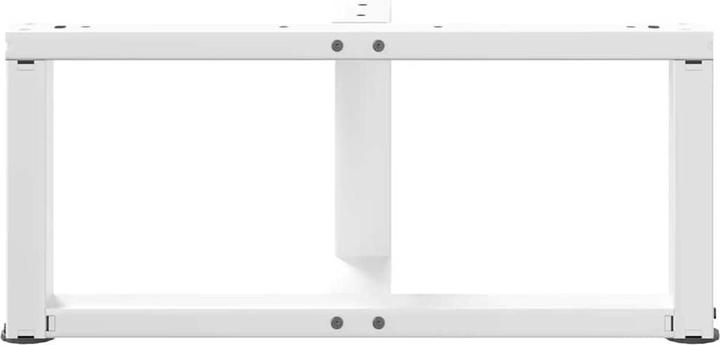 Produktbild VidaXL Couchtischbeine T-Form 2 Stk. Weiss 70x25x(30-31) cm Stahl Tischbein