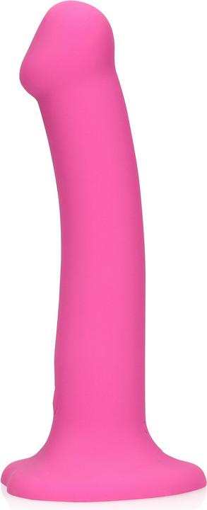 Image du produit Loveline Non-Phallic Vibrating Dildo - Medium - Powerful Pink