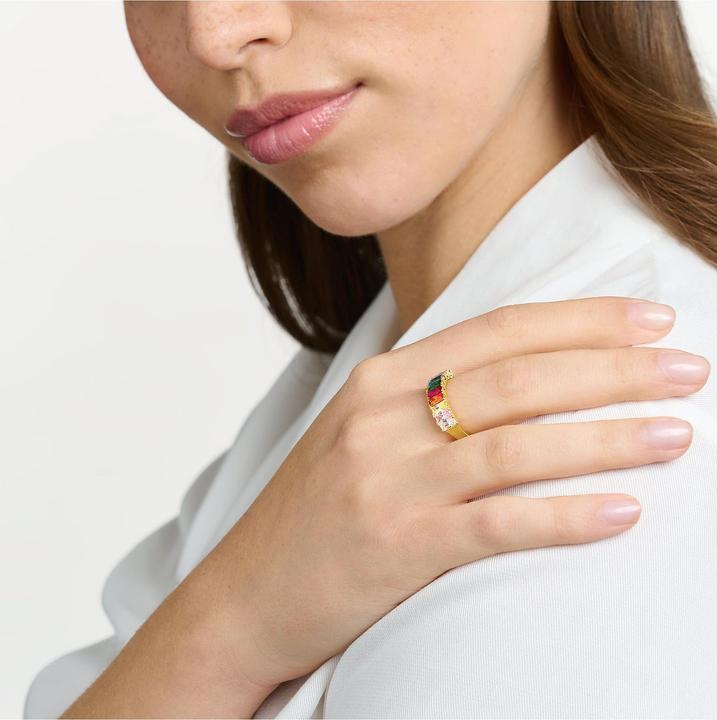 Produktbild Thomas Sabo Ring bunte Steine gold (54, 925 Silber)