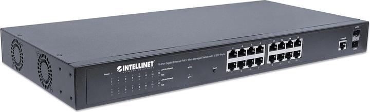 Image du produit Intellinet IC Intracom INT Switch 16Port Gigabit Ethernet PoE WebManaged (16 Ports)