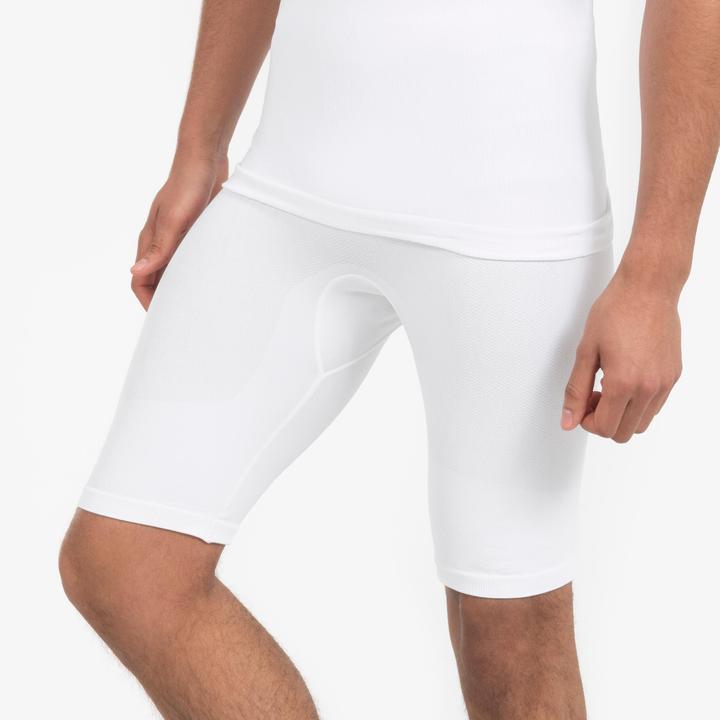 Kipsta Damen/Herren Fussball Funktionsshorts - Keepdry weiss