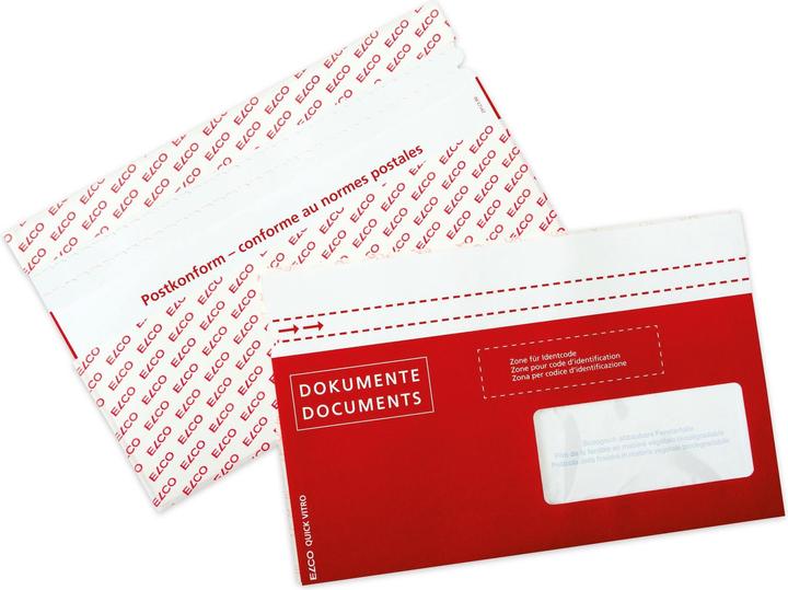 Immagine prodotto Elco Buste portadocumenti Quick Vitro carta Dokumente/Documents conformi agli standard postali (C5/6)
