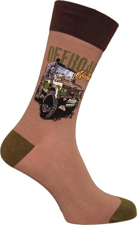 Actual product image Simply Essentials Boys Toys Mens Safari Truck Socks (39.5 - 45.5)