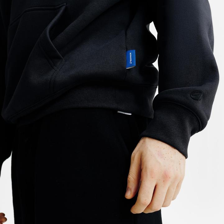 Image du produit Decathlon Sweat à capuche mixte, noir (XL)