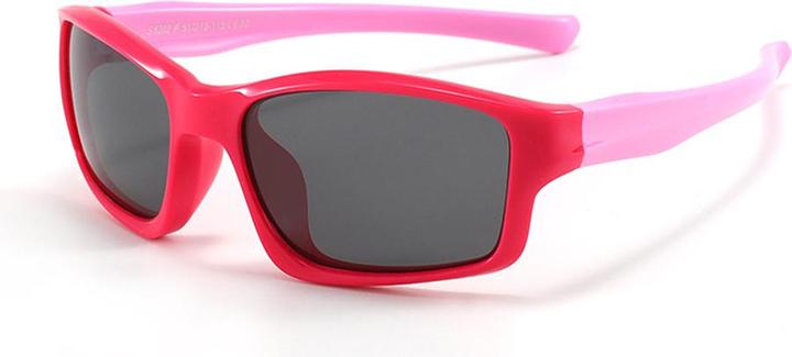Techsuit - Sunglasses Polarised (8202-C30) - for Kids, Sport Type - Rose Red / Pink