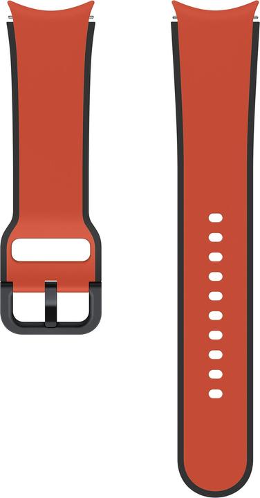 Actual product image Samsung Sports Bracelet Two-tone Sport Band Brick Red (20 mm, Fluoroelastomer, Galaxy Watch 4, Galaxy Watch 4 Classic, Galaxy Watch 5 Pro)