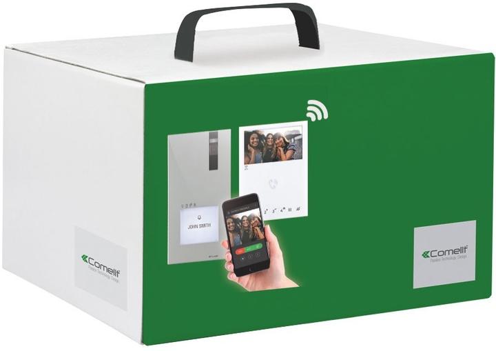 Produktbild Comelit 8451V Einfamilienhauskit Quadra 1-4 WE Monitor Mini HF WiFi System