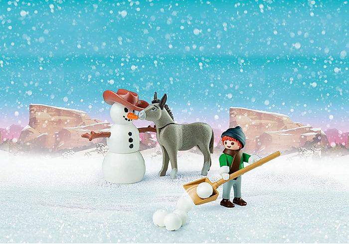Produktbild Playmobil Schneespass mit Snips Herrn Karotte (70398, Playmobil Spirit)