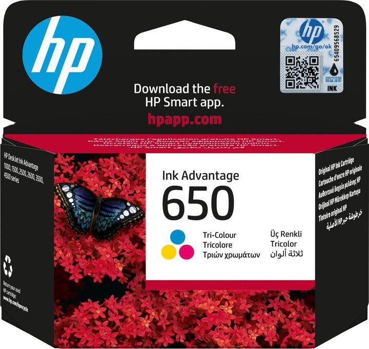 Produktbild HP 650 Tri-color Ink Cartridge (Color)