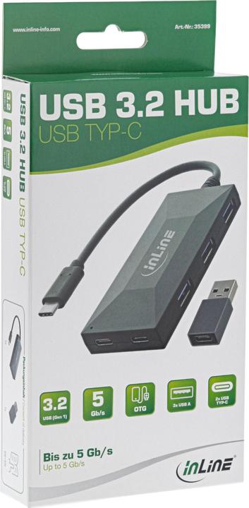 Actual product image InLine USB 3.0 Hub (USB-C, 5 Ports)