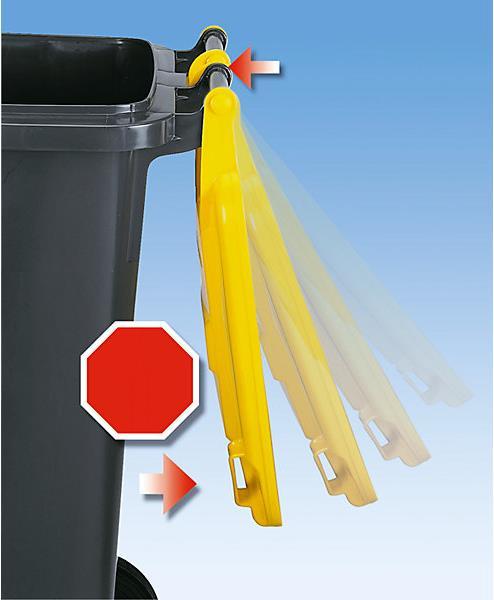 Actual product image eurokraft pro Large plastic waste garbage can, according to DIN EN 840 (80 l)