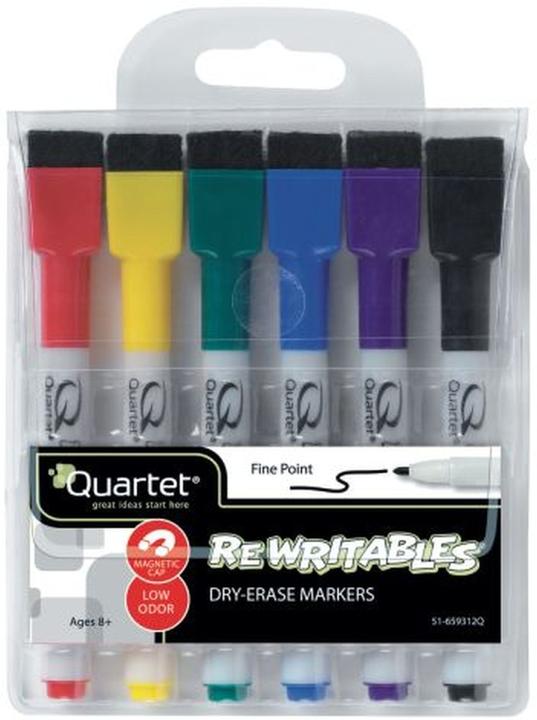 Image du produit Nobo Marqueur pour tableau blanc Quartett couleur (Assortiment, 3 mm, 6 x)