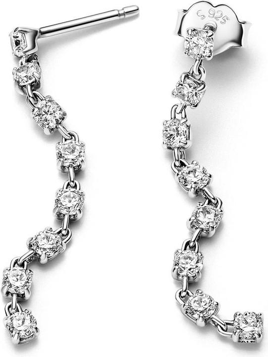 Actual product image Pandora Sparkling eight-stone earrings (Silver 925)