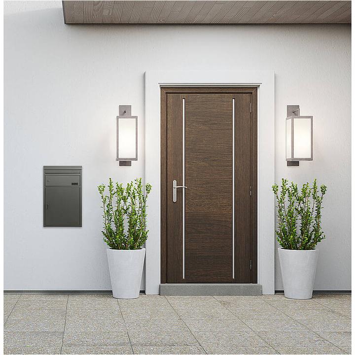 Actual product image SafePost 45 Letterbox with parcel compartment silver-grey