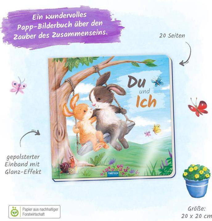 Produktbild Pappenbuch mit Reimen Du und Ich (Deutsch, Trötsch Verlag GmbH & Co.KG, 2023)