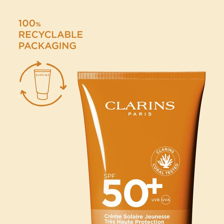 Actual product image Clarins Solaires Crême pour le Corps Sun Protection Factor 50 + (re) (Suntan cream, SPF 50, 150 ml)