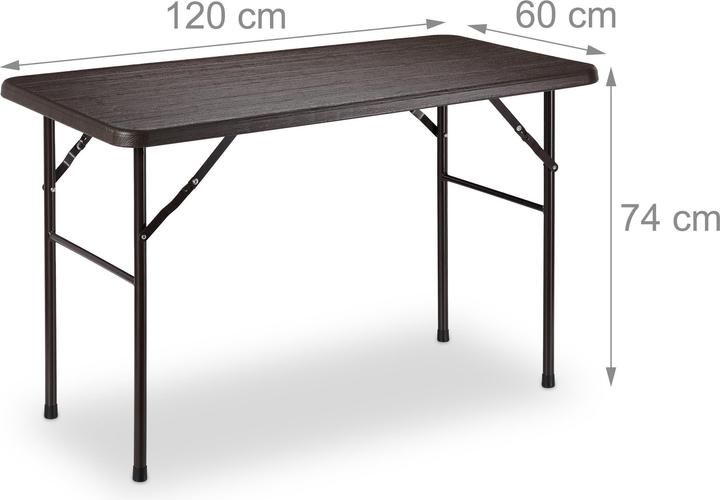 Actual product image Relaxdays garden table (120 cm)