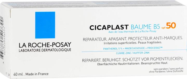 Energy Label La Roche Posay Cicaplast Baume (Suntan cream, SPF 50, 40 ml, 60 g)
